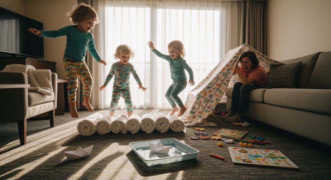 keine Ausrüstung regnerischer Tag kreative Aktivitäten