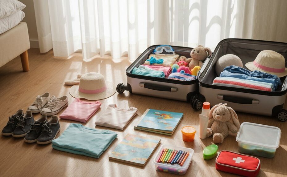 Wesentliche Packliste für Familienreisen
