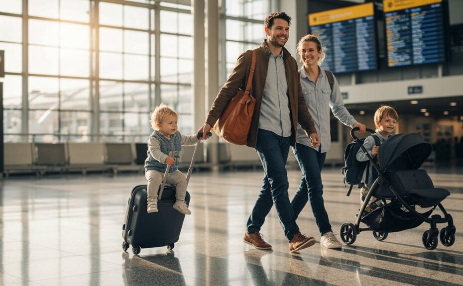 Familienreise mit Handgepäck