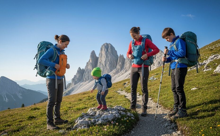 Wanderausrüstung für Familien