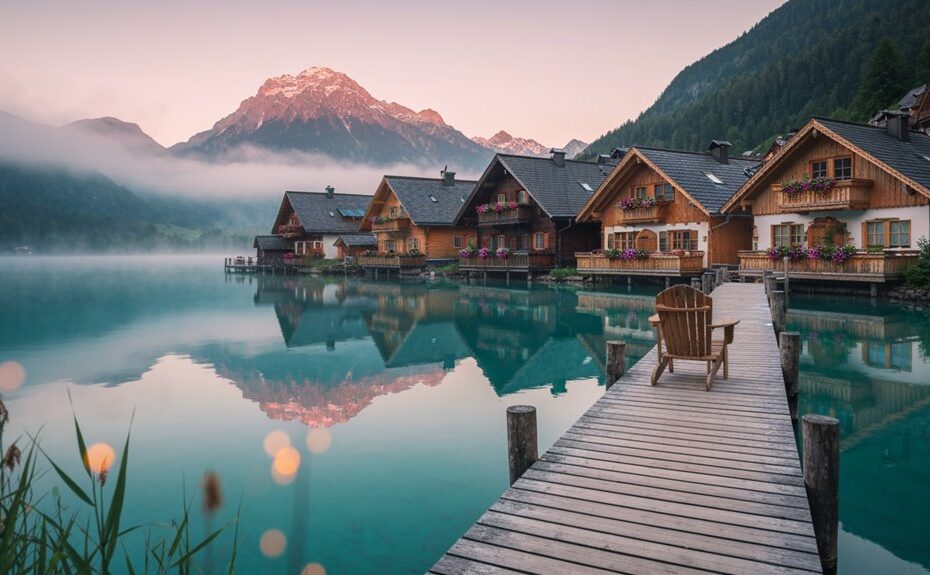 Ferienhäuser am Seeufer in Österreich
