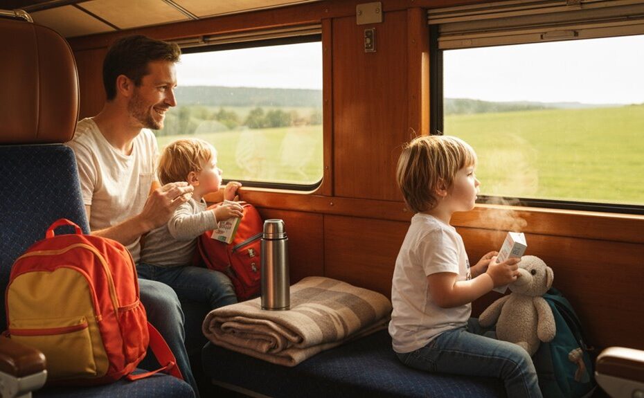 freudiges Reisen mit Kindern