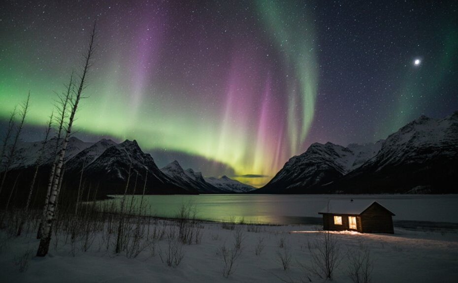 Abisko bietet klare Nordlicht-Himmel