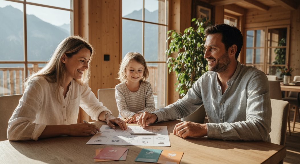 Familien-Wellnessziele gemeinsam geklärt